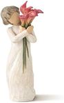 Willow Tree Bloom, Like Our Friendship, Vibrant and Ever-Constant, A Gift to Celebrate Friendships, or for Those Who Love Flowers, Sculpted Hand-Painted Figure