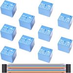 DKARDU 5 pcs PCB Relay SRD-5VDC-SL-C Power Relay + 5 pcs PCB Relay SRD-12VDC-SL-C Power Relay with Dupont Cable for Arduino 5 Pins Mini Power Coil Relay