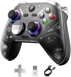 Aolion gaming K30 Wireless Gaming Controller for Switch, PC, iOS & Android, TMR Joysticks (Zero Drift), Hall Effect Triggers, Switchable ABXY Buttons, Back Buttons & RGB Lighting (2026 Upgrade)