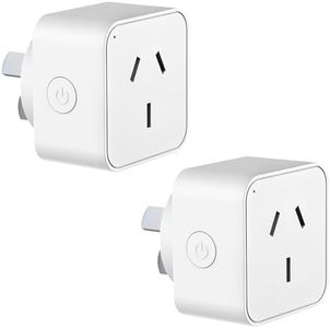 Smart Plug 16A WiFi Intelligent Socket, 2 Pack, Voice Control, Smart Outlet with Timer & App Remote Control, WiFi Outlet for Home, Compatible with Alexa & Google Assistant and SmartThings