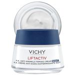 Vichy Night Face Cream, LiftActiv Supreme Night Moisturizer for Face. Anti-Wrinkle Night Cream for Women. With Vitamin C and Rhamnose to Firm & Brighten. Sensitive Skin, 50mL