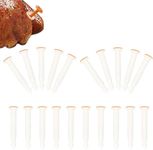 20pcs Pop Up Thermometer, Heat Resistance Disposable Cooking Thermometer Turkey Thermometer Pop Up Timer Chicken Thermometer for Oven Cooking Poultry Turkey Chicken