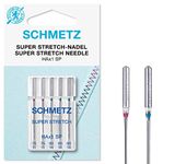 SCHMETZ Super Stretch HAx1 SP Special Overlock / Serger Sewing Machine Needles, Various Mixed Assorted Sizes 75/11 & 90/14, Silver