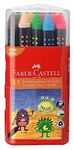 Faber-Castell Triangular 90Mm Wax Crayons (Pack of 15)|Multicolor