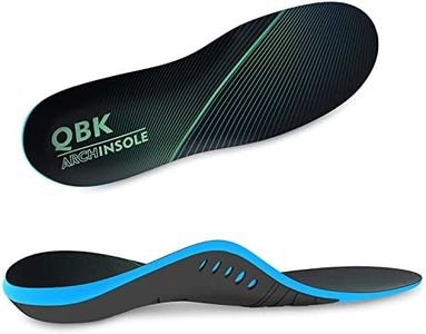 QBK High Arch Support Insoles for Women Men Insoles for Overpronation for Plantar Fasciitis Relieve Foot Pain Plantar Fasciitis Flat Feet Supination Correction High Heel Arch Support , L