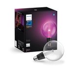 Philips Hue Lightguide G125 Large Globe Smart Bulb, White and Color Light, Bluetooth Compatible, Voice Control with Alexa, Apple Home & Google Assistant