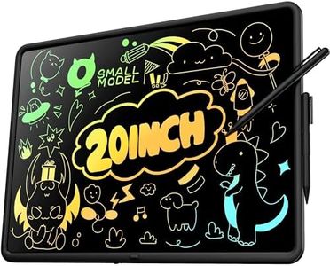 Painting for Two Kids Drawing Pad, 20 Inch LCD Writing Tablet for Kids, Rechargeable Kids Drawing Tablet, Large Doodle Board, Learning Toys for 3-12+ Year Old Boys Girls Birthday Gifts, Black