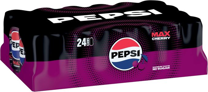 Pepsi Max Cherry Soft Drink, 24 x 330ml Cans