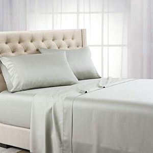 Royal Hotel ABRIPEDIC Parure de lit 4 pièces en Tencel 100 % Lyocell tissé Gris King size