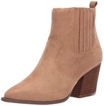 The Drop Women's Sia Pointed-Toe Western Ankle Boot, Sand, 12