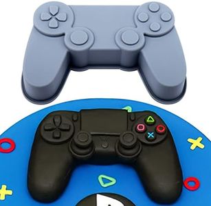 AIERSA Game Controller Silicone Baking Mold,Video Game Cake Molds for Baking,8 Inch Nonstick Cake Pan for DIY Birthday,Video Game Theme Controller Cakes