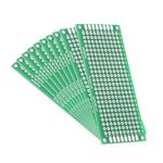 REES52 10pcs 3x7cm Double Sided Universal Printed Circuit Board for DIY Soldering