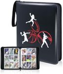 CLOVERCAT 9 Pocket Waterproof Sports Card Binder, Trading Album Display Holder, Expandable, 720 Double Sided Pocket Album, Compatible with Gaming Cards, Yugioh, MTG and Other TCG (Balls)