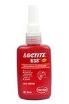 LOCTITE®638-50ml| Retainer |high strength|high temperature performance | good oil tolerance| fast fixture time |tolerates minor contaminants| mild steel |high viscosity |for shafts, gears, pulleys|