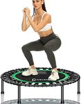 DARCHEN 450 lbs Mini Trampoline for Adults, Indoor Small Rebounder Exercise Trampoline for Workout Fitness for Quiet and Safely Cushioned Bounce, [40 Inch]