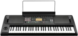 Korg - EK-50 Digital Keyboard with 61 Touch Sensitive Keys - Black