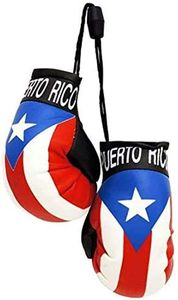 Puerto Rico Country Flag Mini Boxing Gloves to Hang On Car Mirror