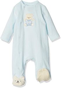 Little Me Baby-Boys Cute Bear Footie, Light Blue, Newborn