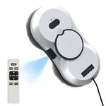 BOLUOYI Window Cleaner Robot with Ultrasonic 5600PA Auto Water Glass Cleaning Automatic Smart Robot Cleaner, Remote Control Window Vacuum Cleaner with Control Windows/Tiles/Class Door Indoor Outdoor