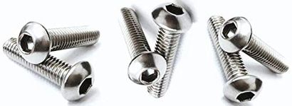 6 x 1/4" DIAMETER x 1/2" LONG 20 TPI UNC BUTTON HEAD BOLTS A2 STAINLESS STEEL SOCKET ALLEN HEAD BOLT, MOTORBIKES, CLASSIC CARS, CAMERA MOUNTS ETC