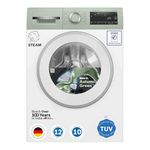 Bosch 10 kg, 5-Star, AI Active Water+, Anti Stain, Iron Steam Assist, Anti Tangle, Fully-Automatic Front Loading Washing Machine (WGA254ZJIN, Reload Function, In-Built Heater, Autumn Green)
