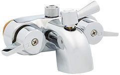 Heavy Duty B3100 3 3/8" Centers Clawfoot Tub Faucet with Ceramic Cartridges & NEW 1/4 turn Ball Valve Diverter by My PlumbingStuff