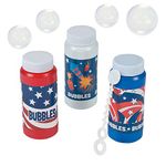 Fun Express - Patriotic Bubble Bottles 4 Oz. for Fourth of July - Toys - Bubbles - Bubble Bottles - Fourth of July - 12 Pieces