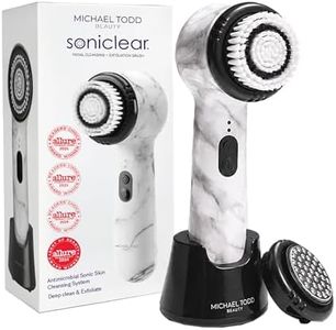 Michael Todd Beauty – Soniclear Petite – Facial Cleansing Brush System – 3-Speeds – Face Cleansing Brush & Exfoliating Face Brush