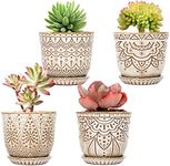 Gepege Succulent Pots, 4 Inch Small