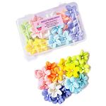 SWEET INSPIRATIONS Edible Cake decoration Sprinkle cupcake toppers Multi Color Flower Vein LARGE - 25 pcs