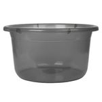 Kuber Industries Durable Deep Bath Tub|Versatile Short Livestock Feeding Pan| Plastic Utility Gaint Basin for Baby Bathing,Washing Clothes,26 Litre (Black)