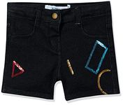 Blink Street Girl's Slim Fit Shorts (BS-1020-02_Black2_24M-36M)