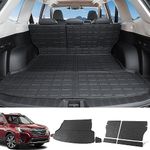 xipoqix Fit 2019-2023 Subaru Forester Cargo Mat TPE Trunk Mat Cargo Liner for 2019 2020 2021 2022 2023 Subaru Forester Accessories (Cargo Mat+Backrest Mat)