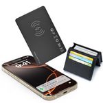 LONGTOO Smart Wallet Tracker Card, Bluetooth Anti-loss Thin Wallet Finder Card, Rechargeable Long Distance Wallet Locator, Wallet Item Finder, Suitable for Iphone(only IOS), Apple Find My