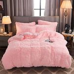 WERDIM Shaggy Fluffy Faux Fur Duvet