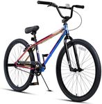 cubsala 26 Inch BMX Race Bike Bicycles Beginner-Level to Advanced Riders with 2 Pegs Trick Cycling and Professional BMX Riding, Colorful