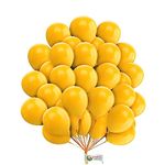 Yellow Balloons 5 Inch Sunflower Balloons for Yellow Sunshine Popcorn Theme Birthday Honey Bee Baby Shower Lemon Theme Party Summer Garden Party Decorations 50 pcs Balloon Pack