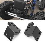 Que-T 1Pair Metal Front Servo Base Mount for 1/10 RC Axial Scx10II 90046 Crawler Car