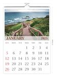 Shashiv 12 Sheets Wall Hanging Wiro Calendar 2025 Suitable For All Generations, Home Environment, Office And For Gifting Purpose In Size 12.5" x 17.75" (C3)