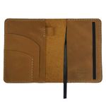 Thot Ra Leather Cover for Field Notes, Passport Cover, Leather Notebook Cover for 3.5" x 5.5" with Pen Holder, Only Cover, Honey, Vintage