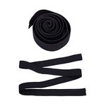 6pcs Black Wig Elastic Band Wig Melting Band Wig Accessories for Wigs Making (2.5cm)