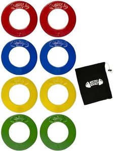 Micro Gainz Calibrated Fractional Weight Plates Set, 8 Piece Olympic Weight Plates Set with Bag, Designed for Olympic Barbells for Strength Training and Micro Loading, Made in USA (Multi-Color)