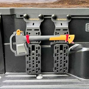 Trumgeta Truck Bed Rail Mount Holder Fit for Toyota Tacoma 2005-2026 & Toyota Tundra 2007-2026, Bed Rail Modular Accessory Mount for Shovels, Axes, Recovery Plates, Fuel Tanks (Front & Side)