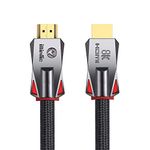 8K HDMI 2.1 Cable 8 Feet 8K60hz 4K 120hz 144hz HDCP 2.3 2.2 eARC ARC 48Gbps Ultra High Speed Compatible with Dolby Vision Atmos PS5 PS4, Xbox One Series X, Sony LG Samsung, RTX 3080 3090