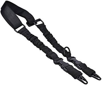 TEKCAM 2 Point Rifle Sling Adjustable Gun Shoulder Strap with Metal Hook Heavy Duty Nylon Two Point Military Army Airsoft Gun Sling for Hunting Shooting
