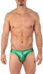 Gary Majdell Sport Mens Emerald Hologram Counter Pouch Bikini Swimsuit Size X-Large