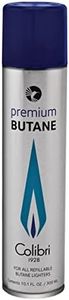 Colibri Premium Butane Fuel Refill for Lighters, Butane Torch Replacement Canisters, 99.999% Pure Butane Refill Fluid for Lighters, 300ml (10.1fl oz) Cans, Pack of 1