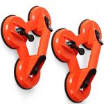 Trintion Suction Cups, 2 Pack Glass Suction Cup Triple Locking 100kg Puller Lifter 4.64 Inch Heavy Duty Vacuum Lifter Glass Lifter Suction Cup for Glass Windshields and Dent Pulling