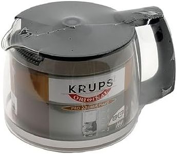Krups F 034 42 Boccale in vetro 10 tazze, accessorio per macchine da caff, colore: Nero