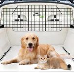 MOLPHIT Adjustable Dog Car Barrier for SUVs, Vehicles, and Cars - Heavy-Duty Wire Mesh Pet Divider with Universal Fit - Keep Your Pet Safe and Secure on The Road